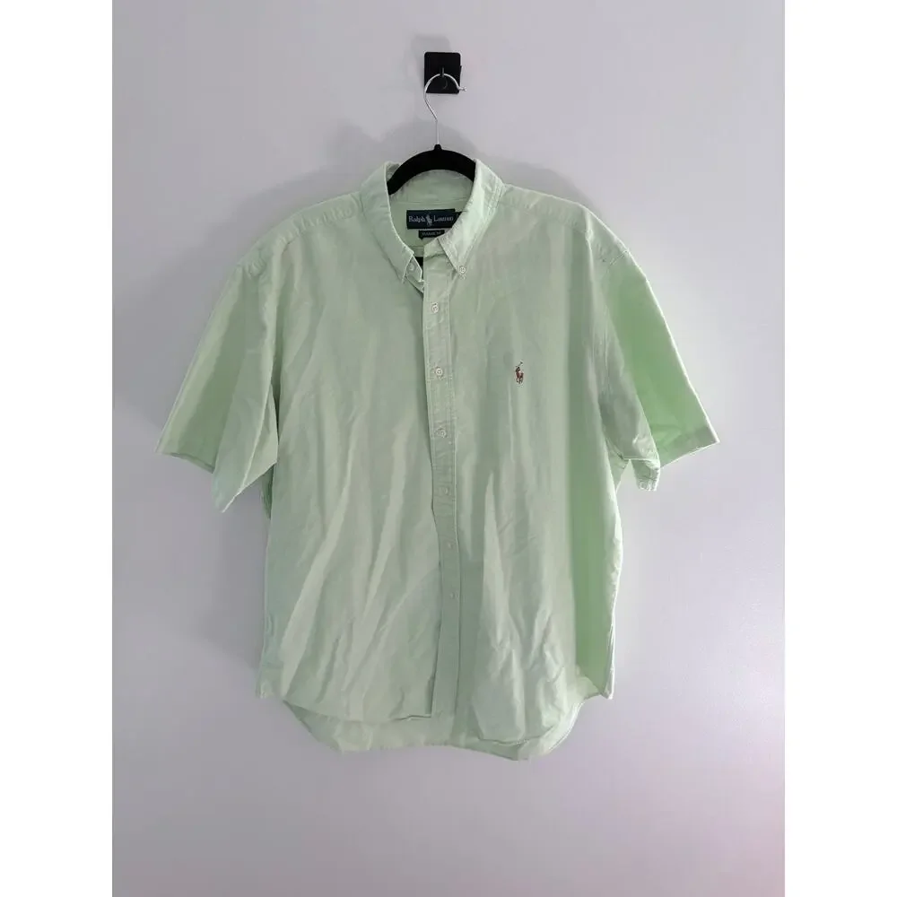 Ralph Lauren Light Green Classic Fit Oxford Shirt-Size XL